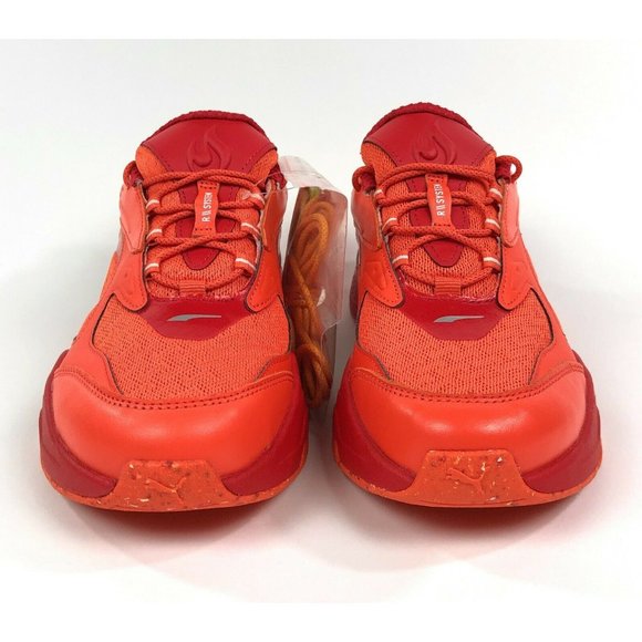 Puma RS-Fast Caliente Taqueria Shoes Sneakers Mens Low Top Orange Red 381505-01 - Picture 3 of 11
